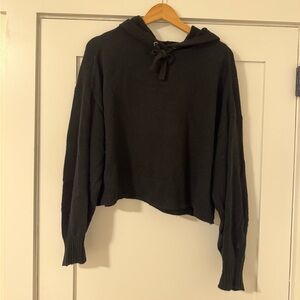 Everlane Cropped Recycled Cashmere Hoodie